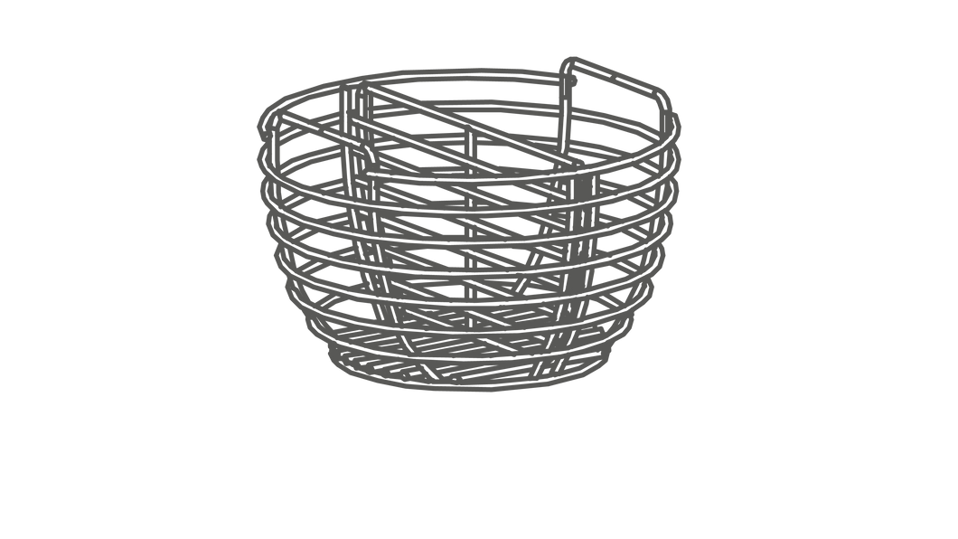 Charcoal Basket Ceramica Large