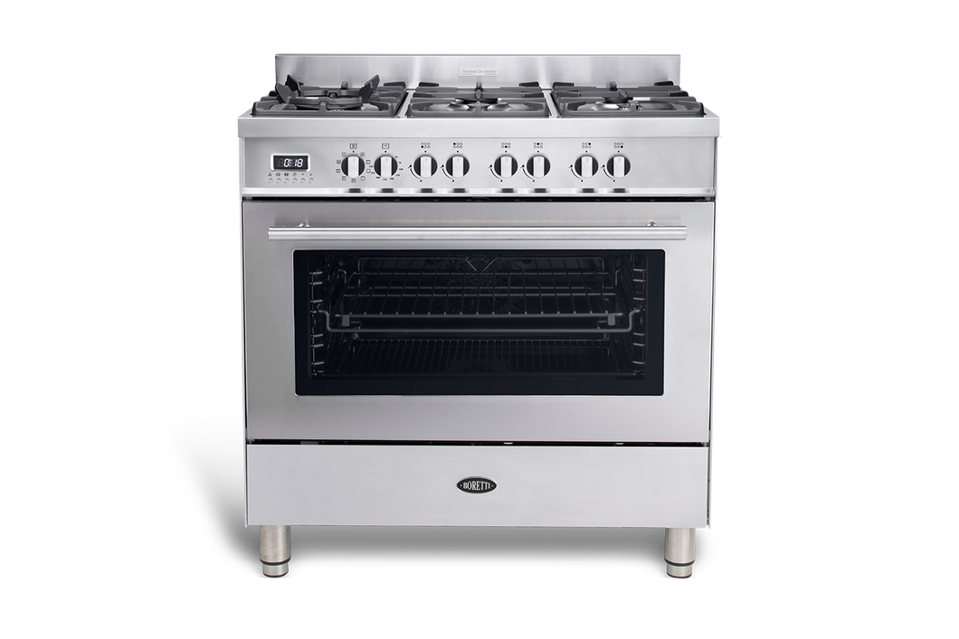 Gas cooker 90cm, 6 burners - Milano