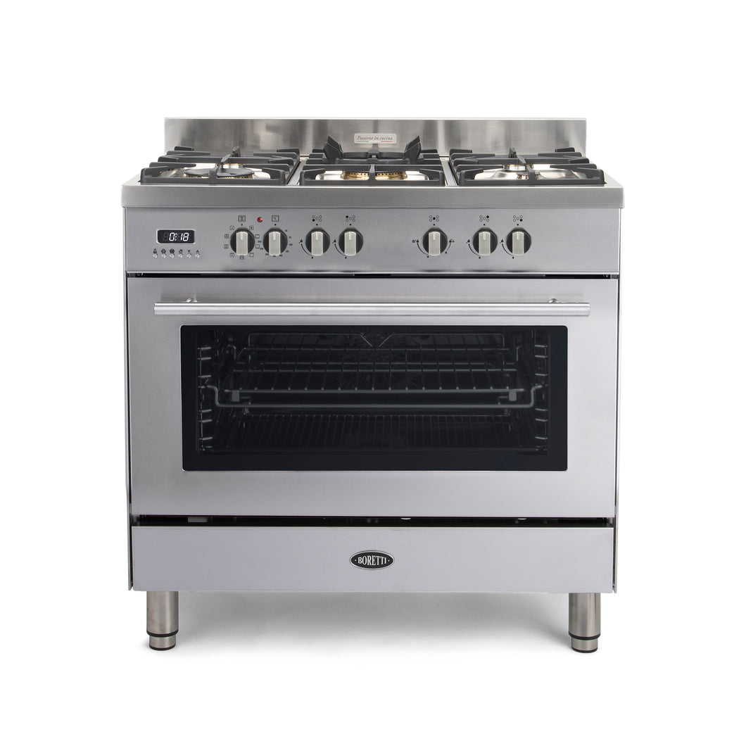 Gas cooker 90cm, 5 burners - Milano