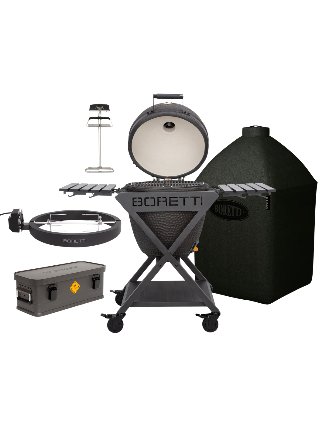 Ceramica L + Ceramica Cover + Toolbox + Rotisserie + Grill lifter