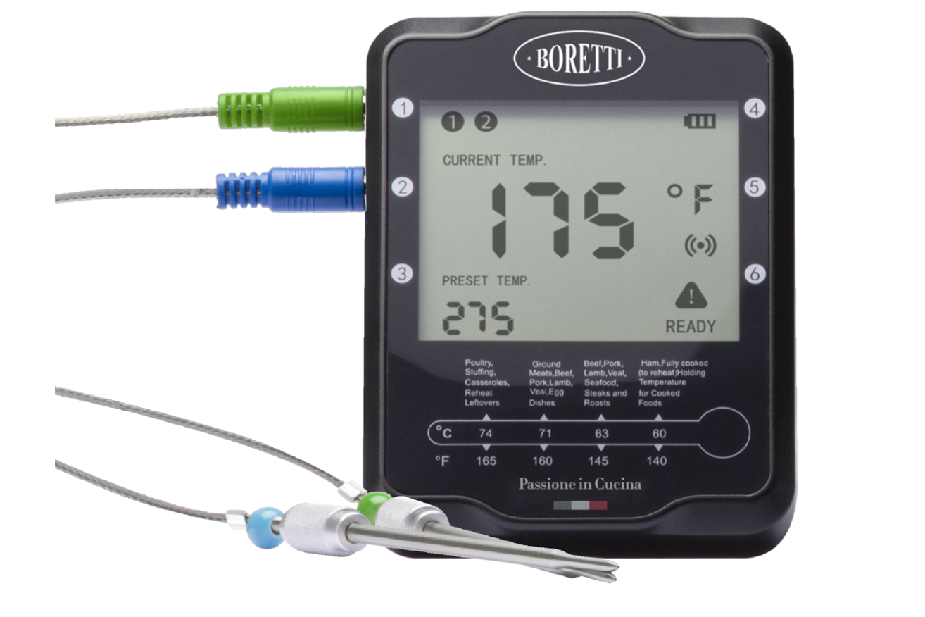 Barbecue Termometro digitale - con sonda – boretti-euro