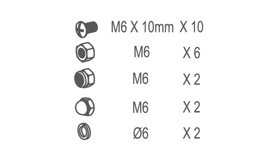 Mounting kit Terzo