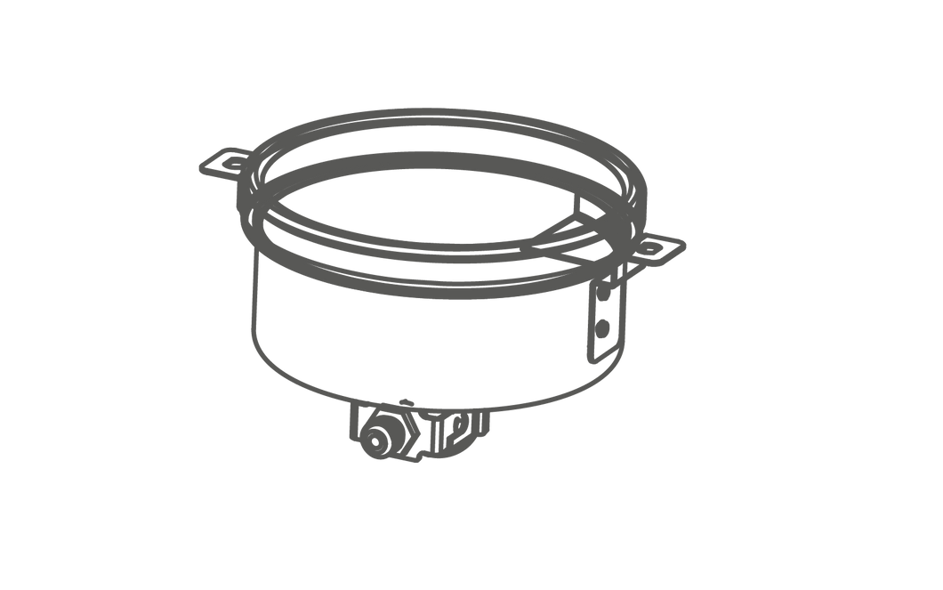 Infrared side burner assembly