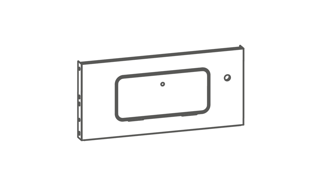 Fire Box Front Panel with charcoal door