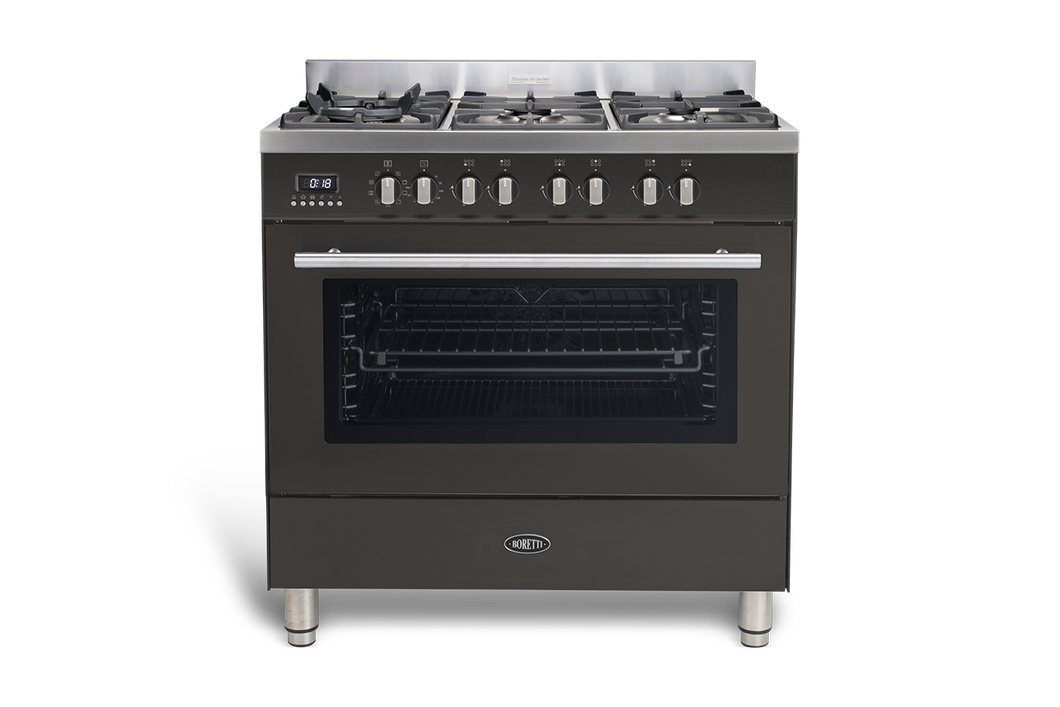 Gas cooker 90cm, 6 burners - Milano